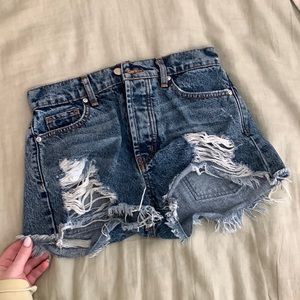 Revice Distressed Denim Shorts size 25